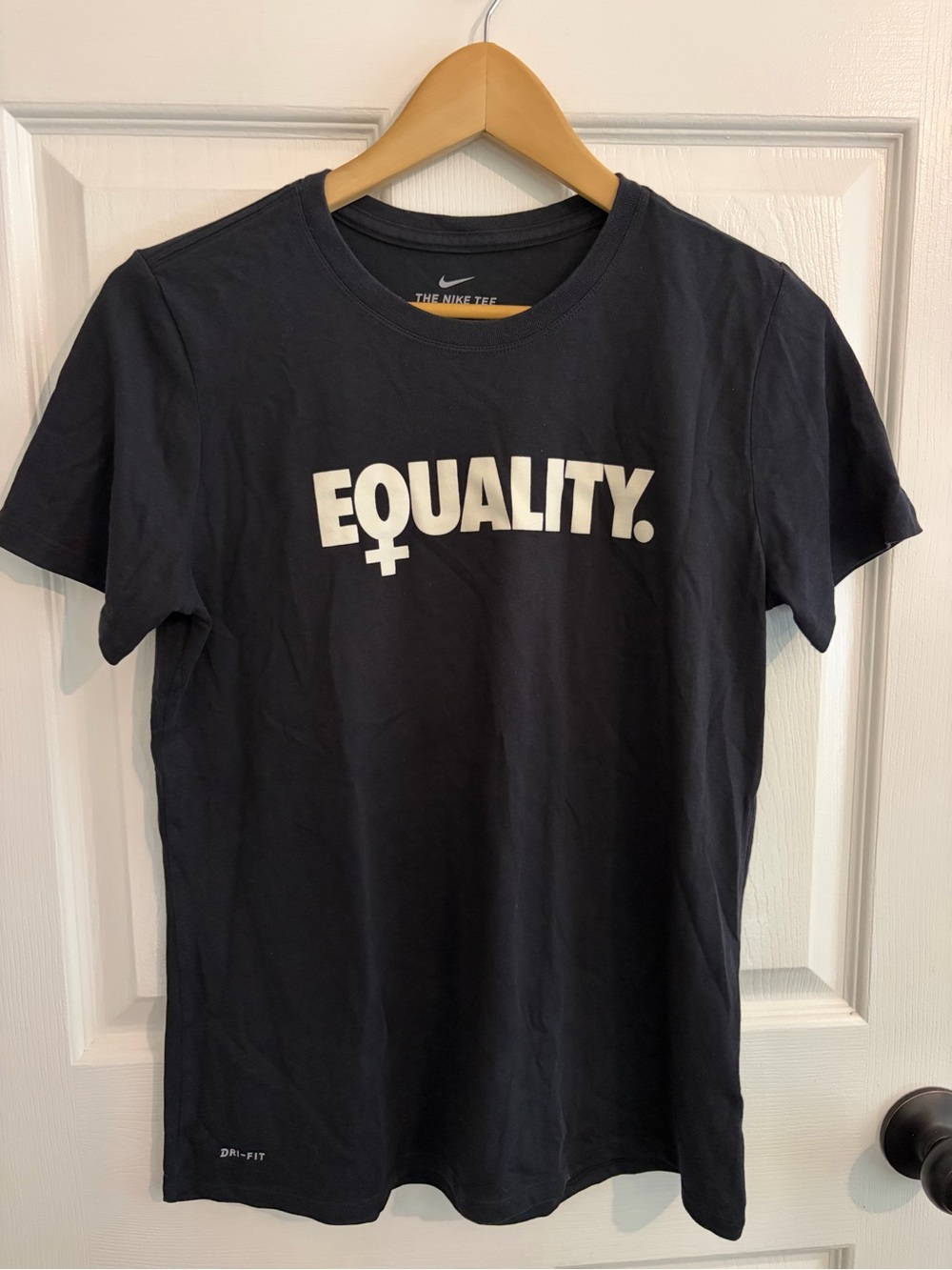 Nike DriFit Black 'EQUALITY.' Graphic Tee - Size M